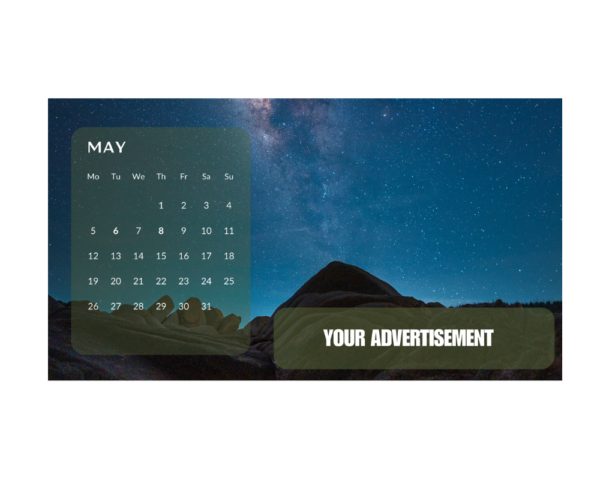 Table Calendar 2025 Design CDR