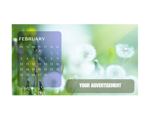 Table Calendar 2025 Design CDR