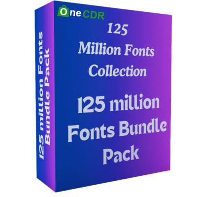 125 Million Fonts Bundle Pack