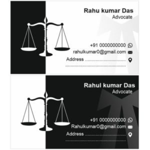 Advocate Visiting Card Design