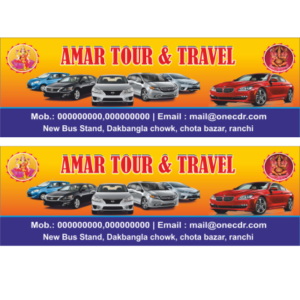 tour and travels shop banner flex design