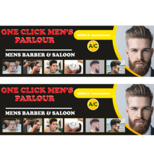 Gents Parlor Banner Flex Design CDR