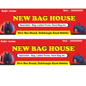 Bag Shop Banner Flex Design CDR