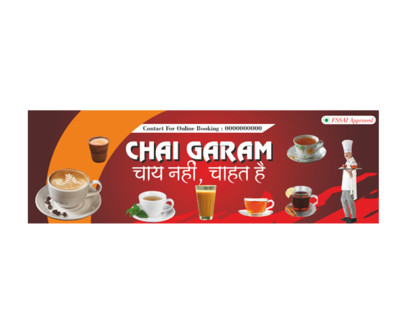 Tea Stall Banner Flex Design CDR