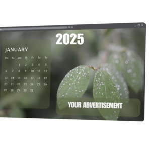 Table Calendar 2025 Design CDR