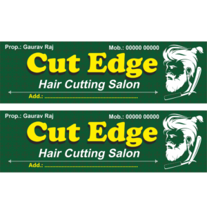 Gents Salon Banner Flex Design CDR