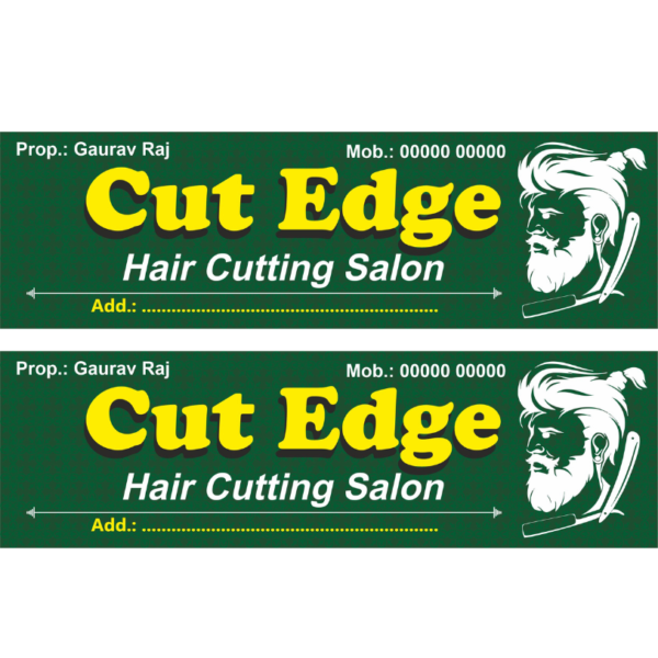 Gents Salon Banner Flex Design CDR